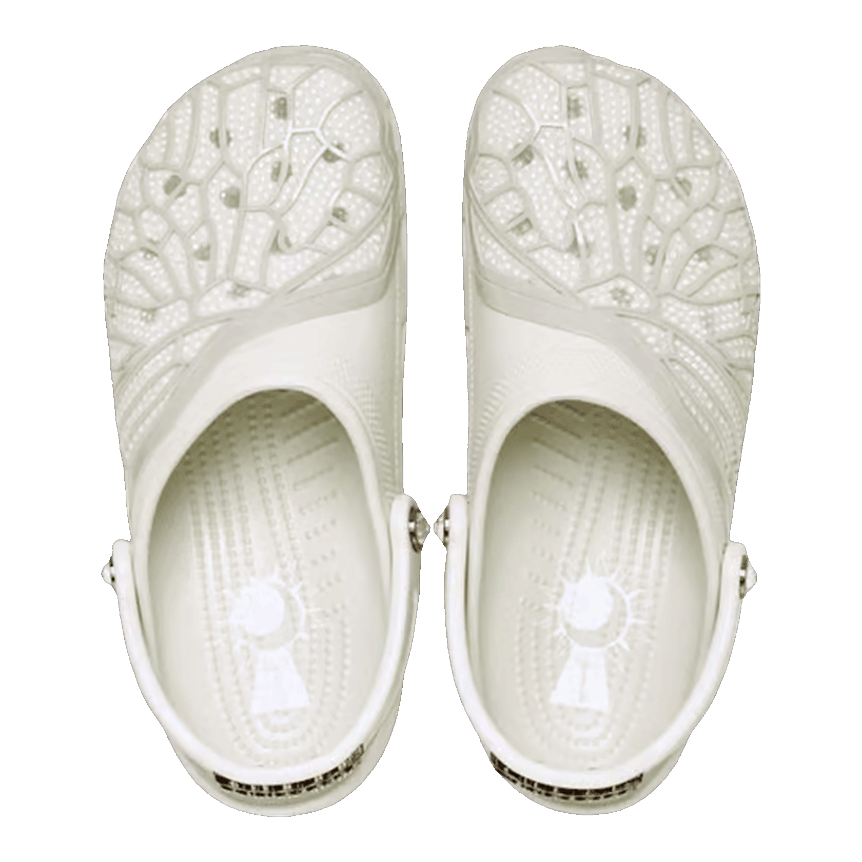 Crocs Classic Clog Swarovski Ivory Oben