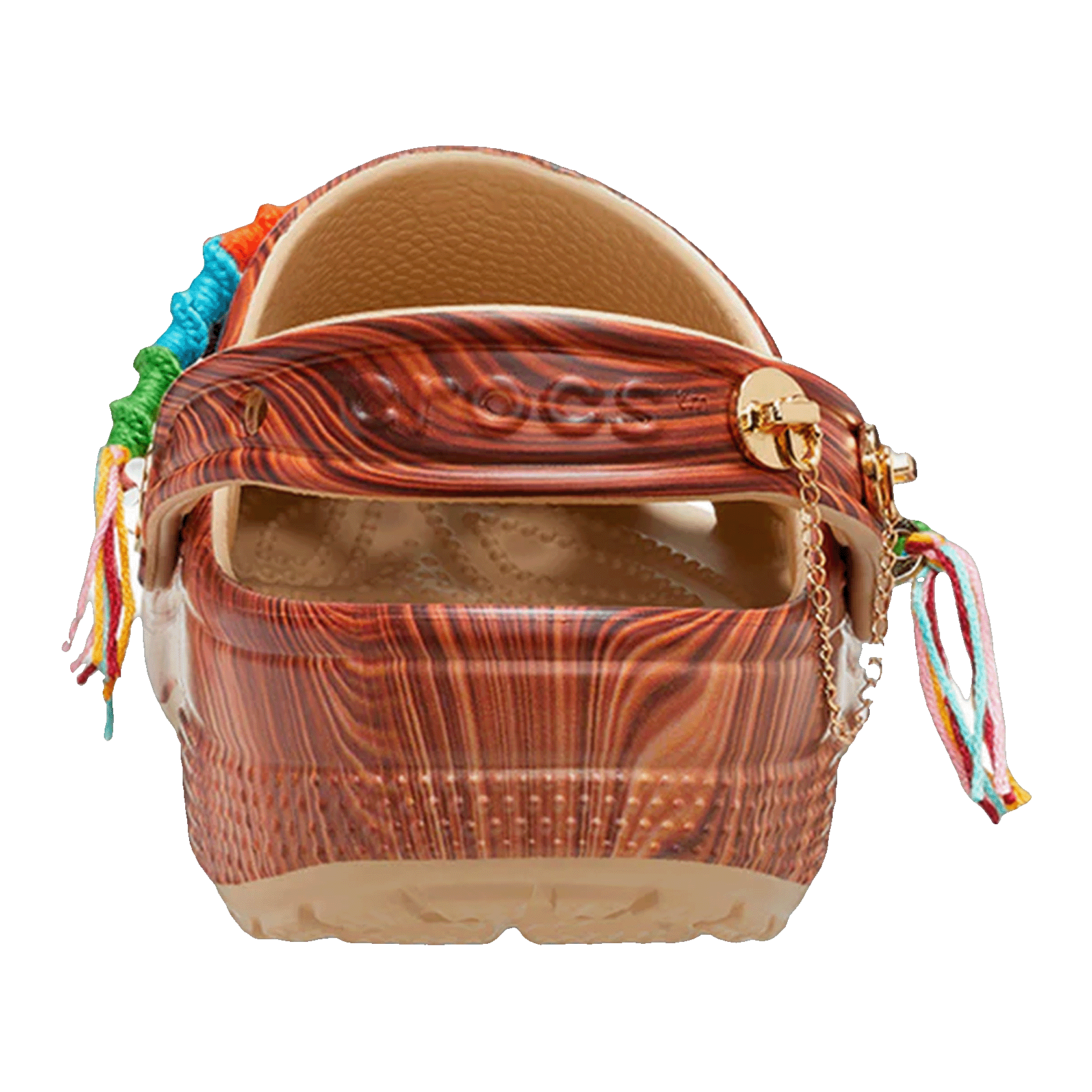 Crocs Classic Clog SZA Wood Grain Back