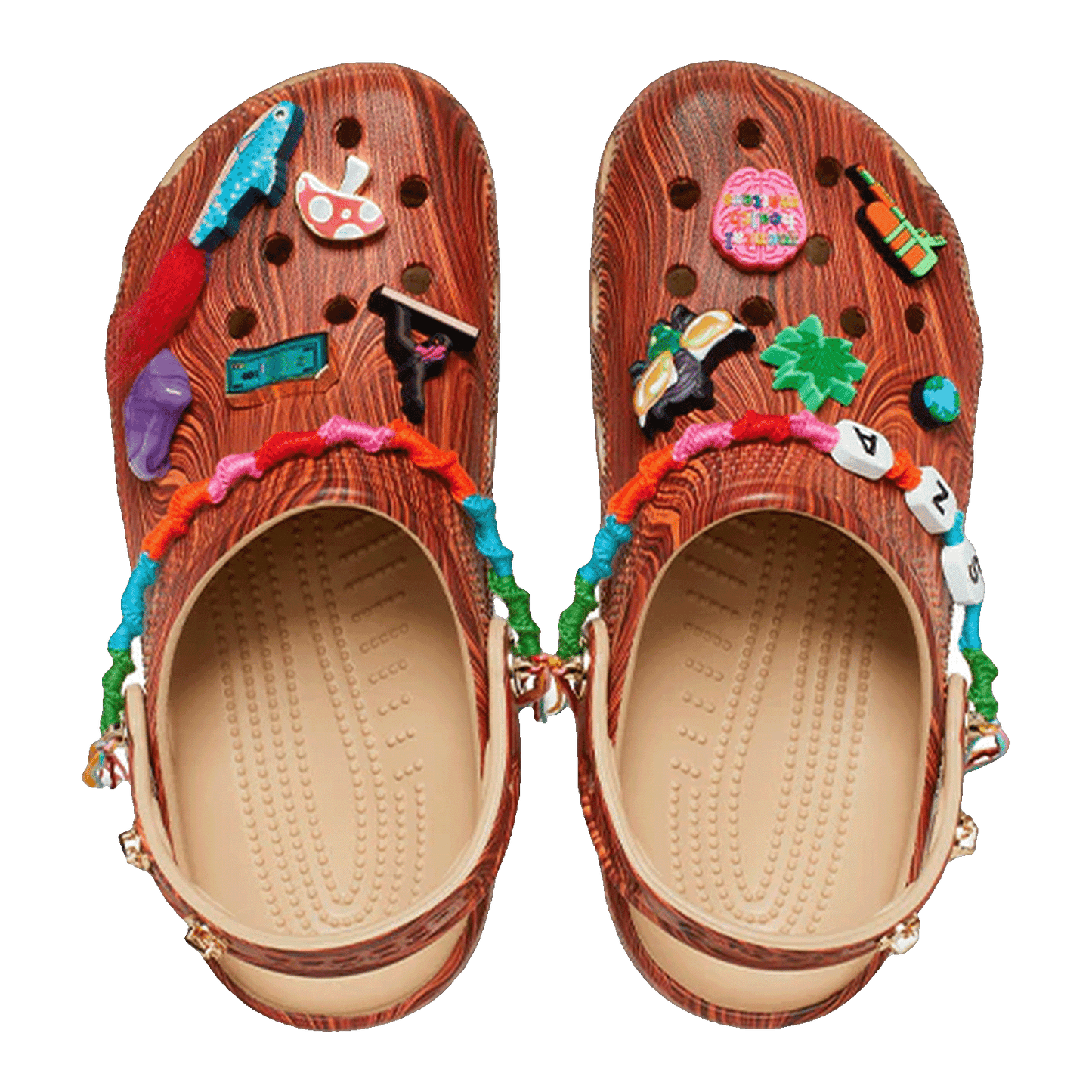 Crocs Classic Clog SZA Wood Grain Oben