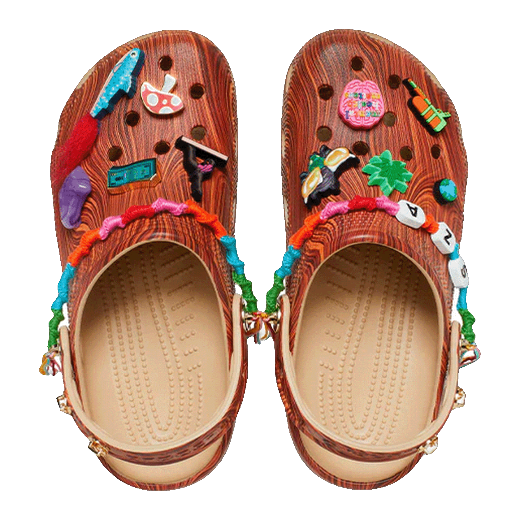 Crocs Classic Clog SZA Wood Grain Oben