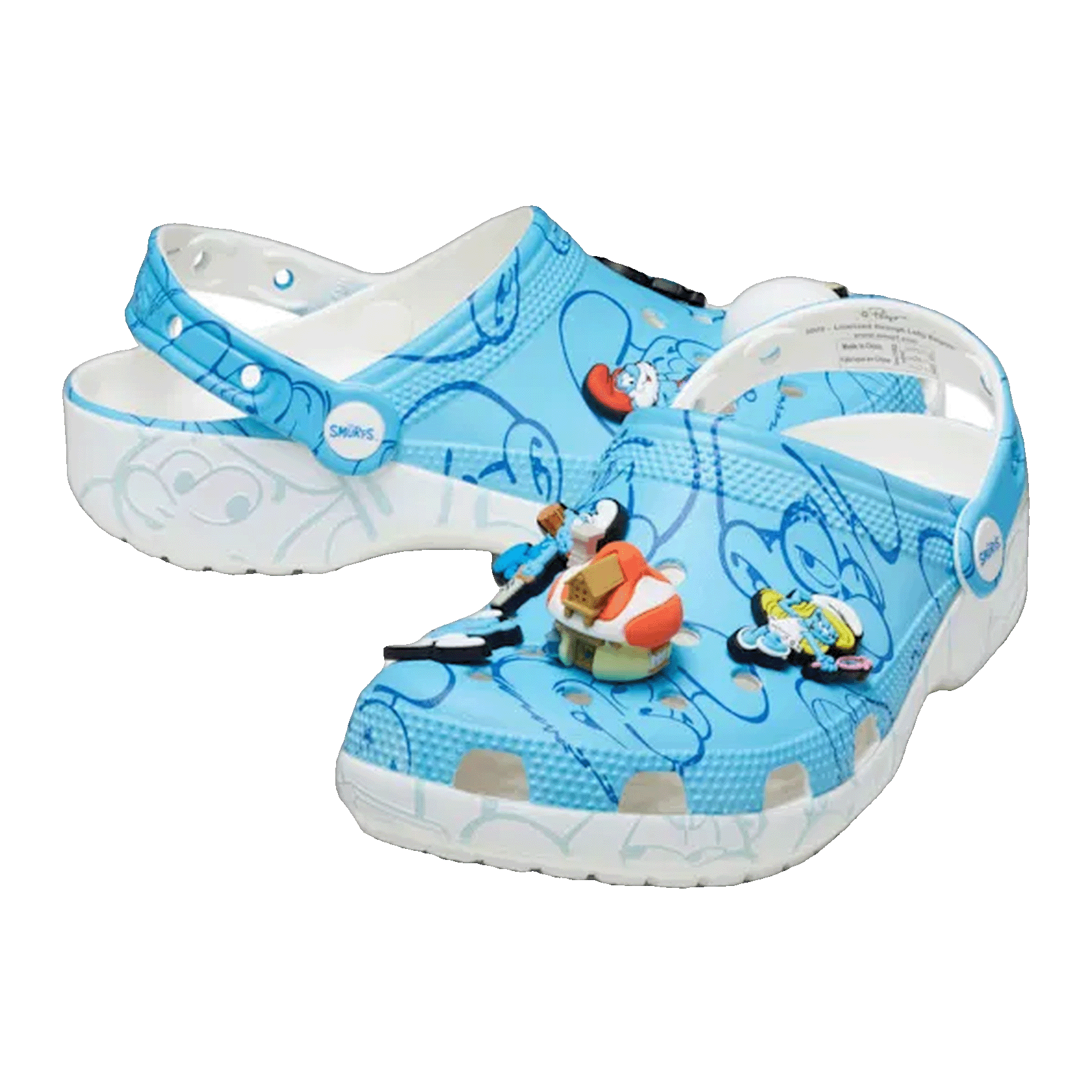Crocs Classic Clog The Smurfs Side