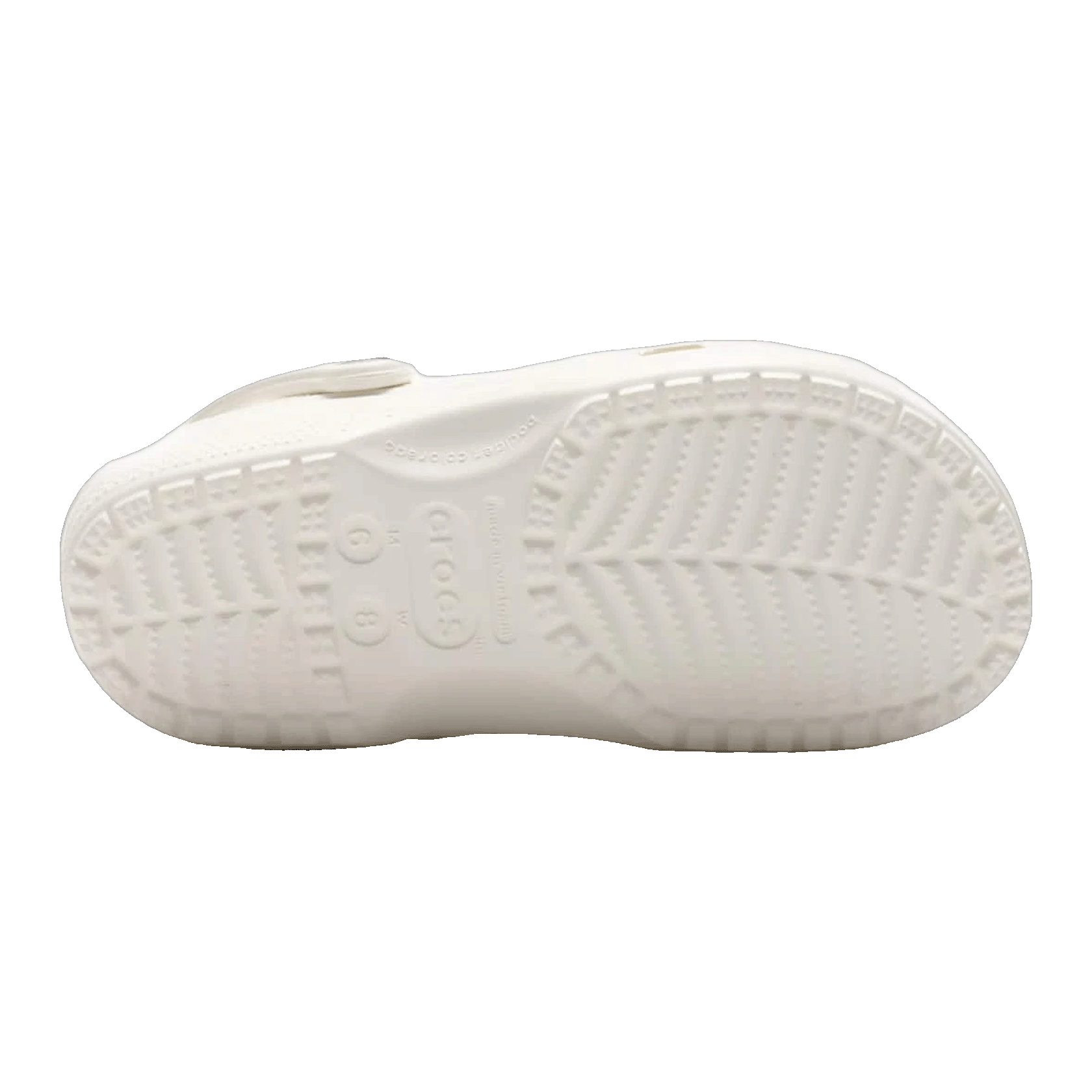 Crocs Classic Clog White Sohle