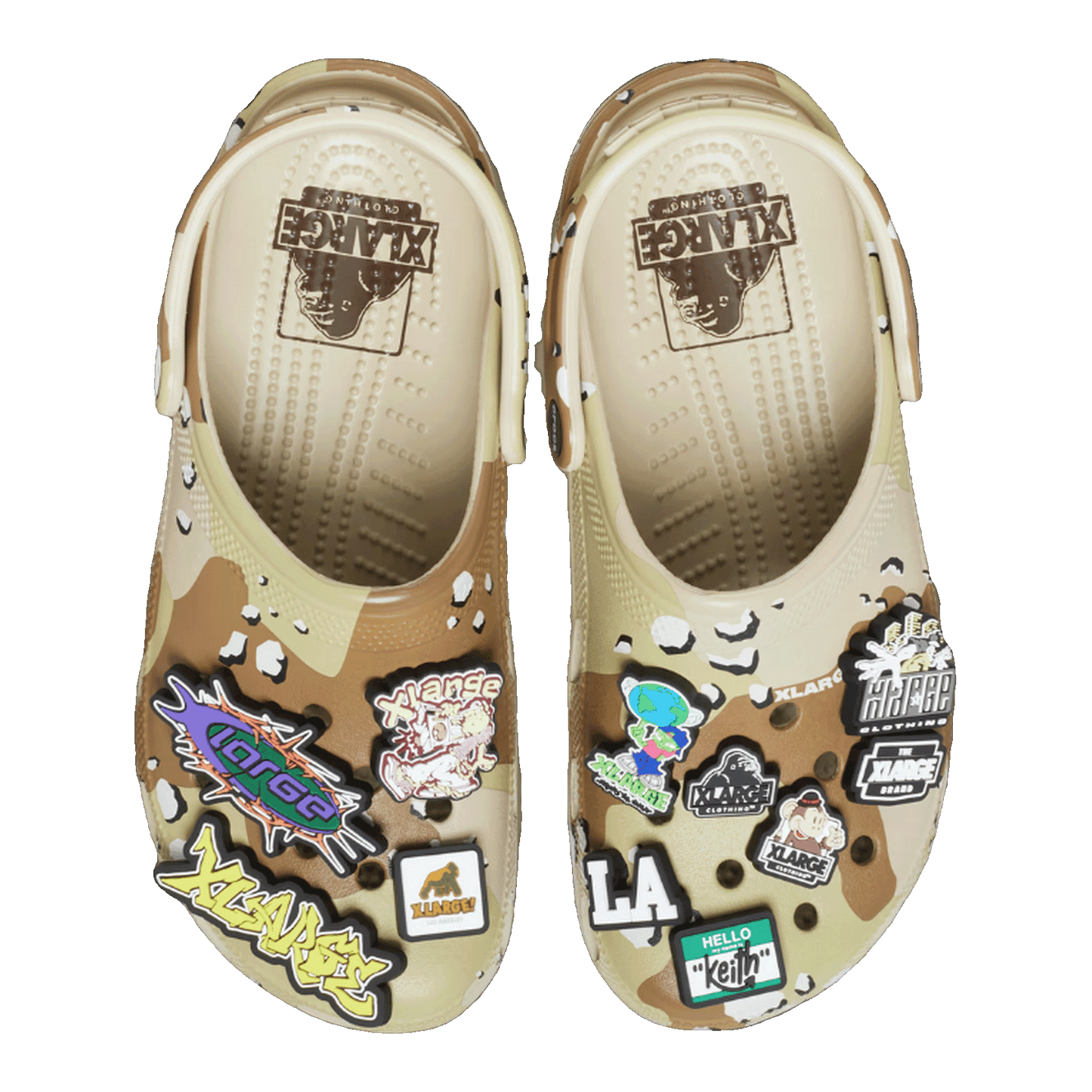 Crocs Classic Clog XLARGE Desert Camo Oben