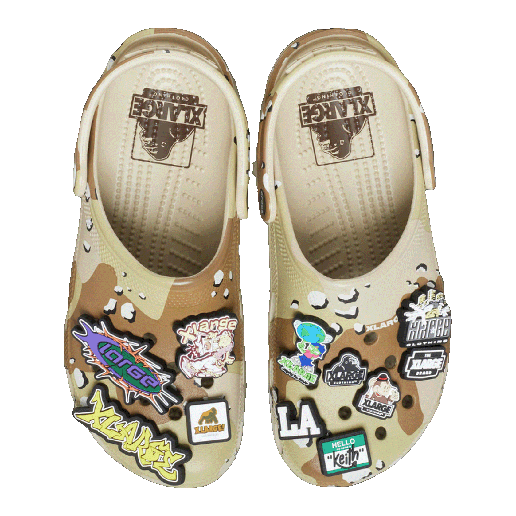 Crocs Classic Clog XLARGE Desert Camo Oben