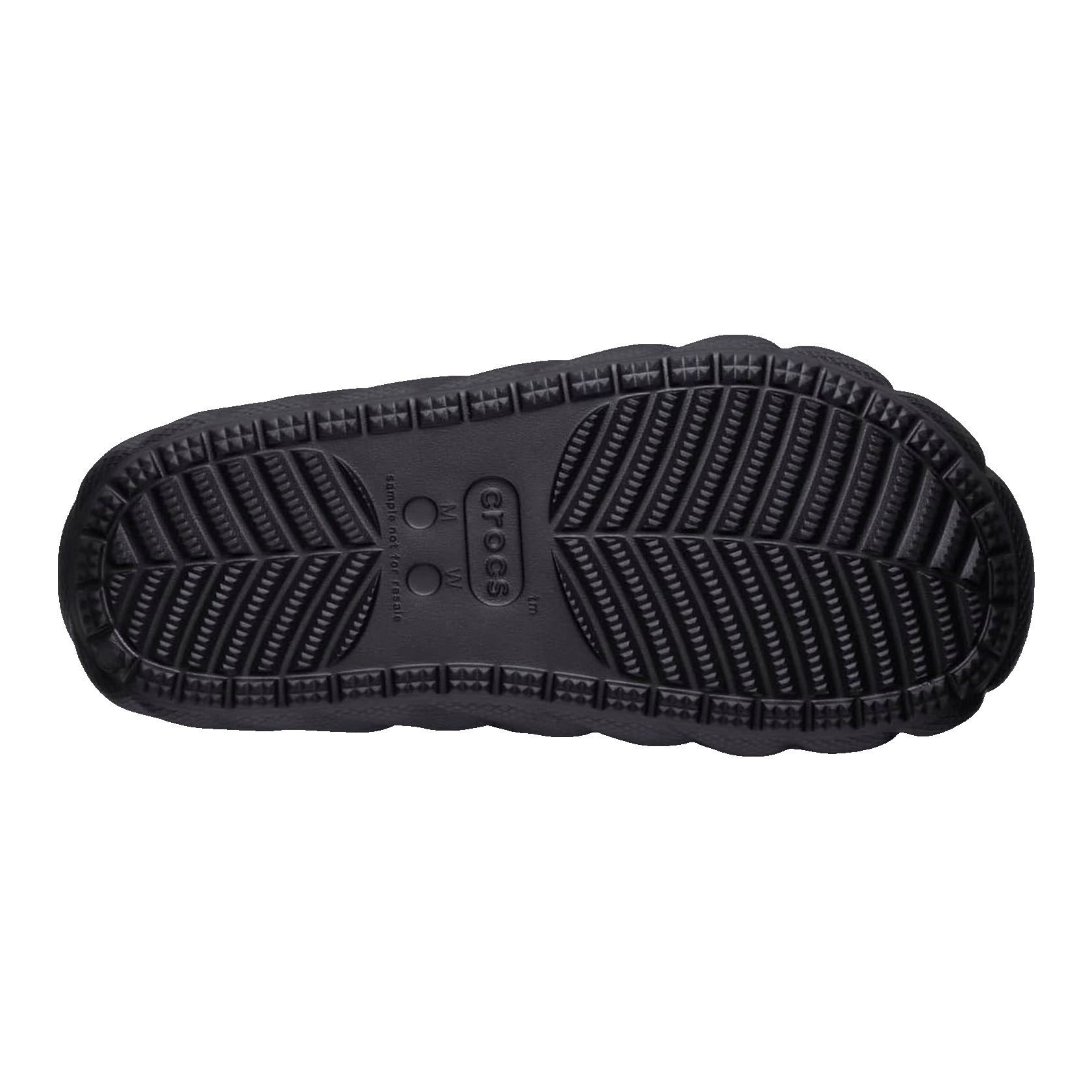 Crocs Classic Cozzzy Overpuff Sandal Black Sohle