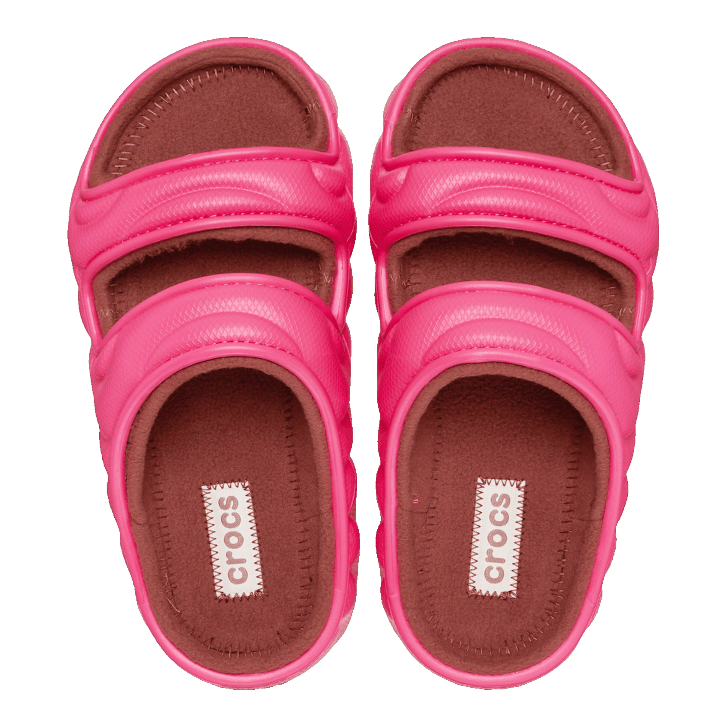 Crocs Classic Cozzzy Overpuff Sandal Dragon Fruit Oben