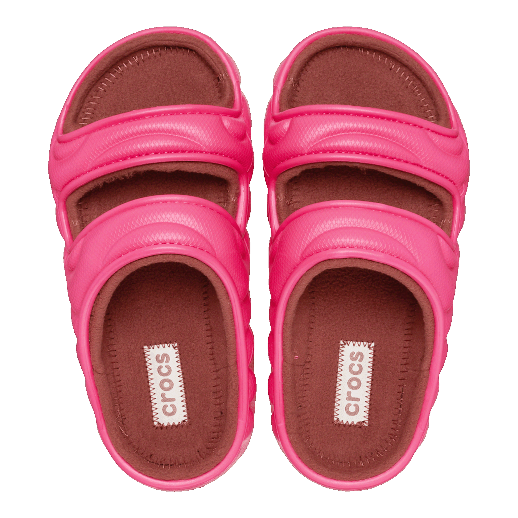 Crocs Classic Cozzzy Overpuff Sandal Dragon Fruit Oben