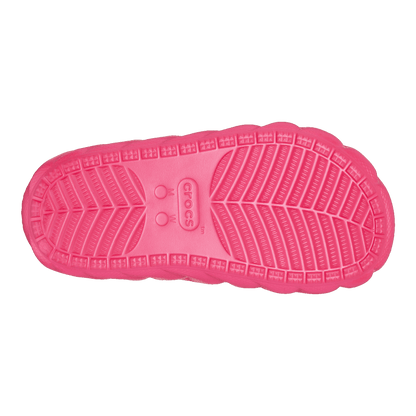 Crocs Classic Cozzzy Overpuff Sandal Dragon Fruit Sohle