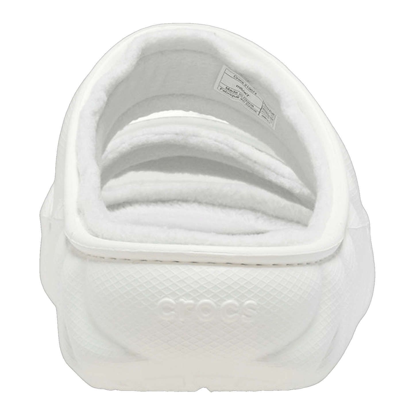 Crocs Classic Cozzzy Overpuff Sandal White Back