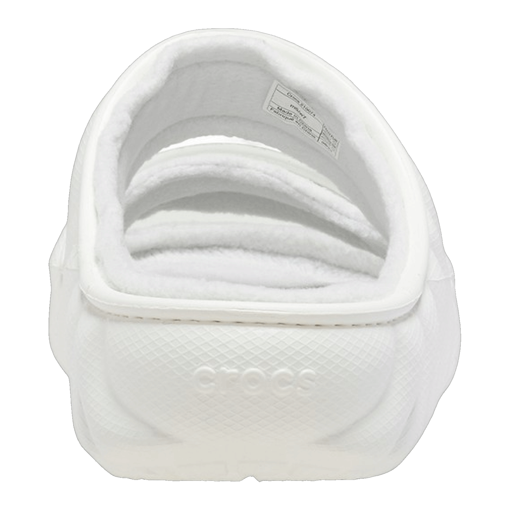 Crocs Classic Cozzzy Overpuff Sandal White Back