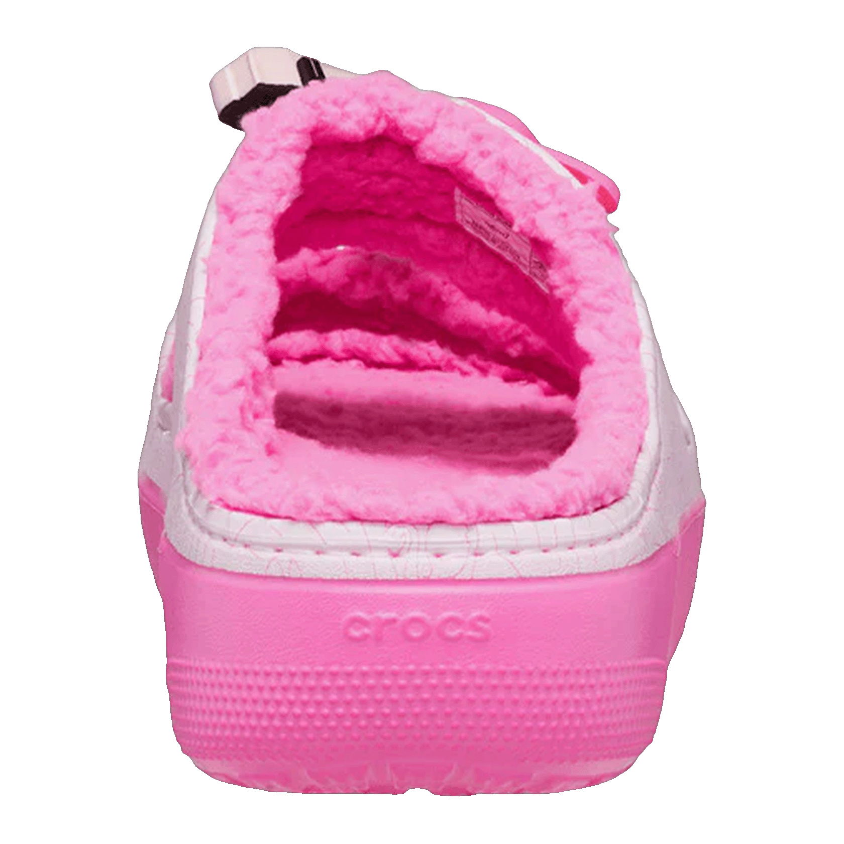 Crocs Classic Cozzzy Sandal Barbie Electric Pink Back