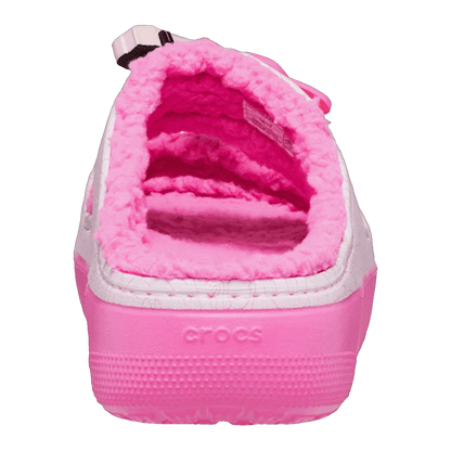Crocs Classic Cozzzy Sandal Barbie Electric Pink Back