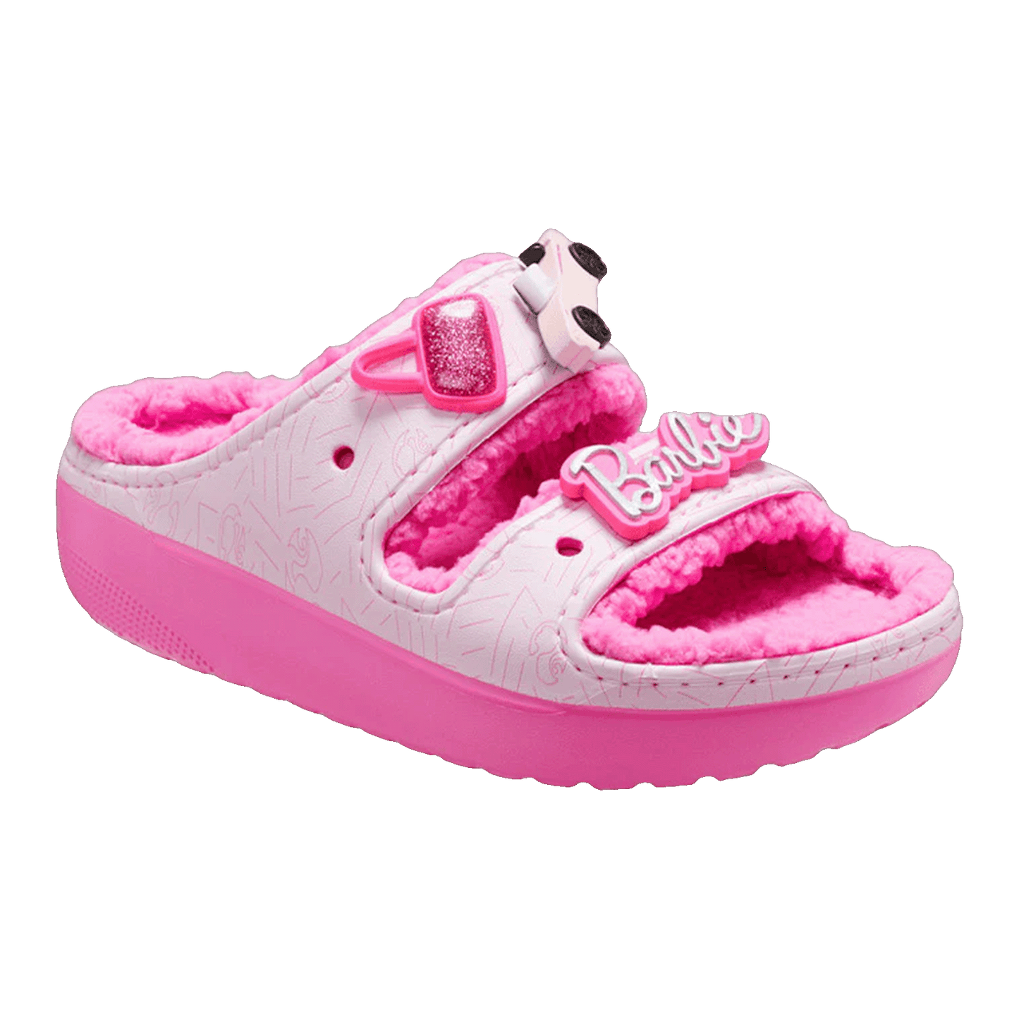 Crocs Classic Cozzzy Sandal Barbie Electric Pink Side