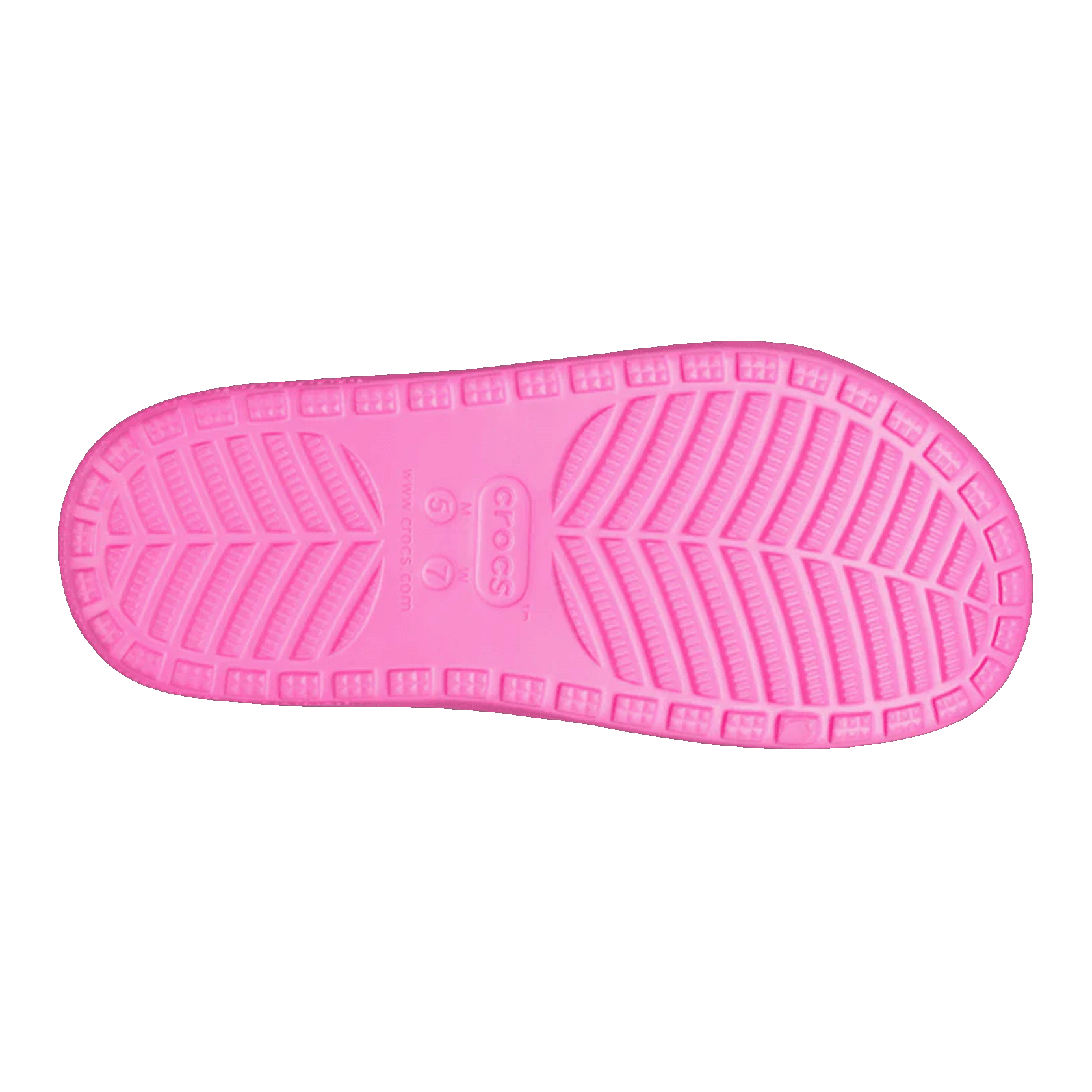 Crocs Classic Cozzzy Sandal Barbie Electric Pink Sohle