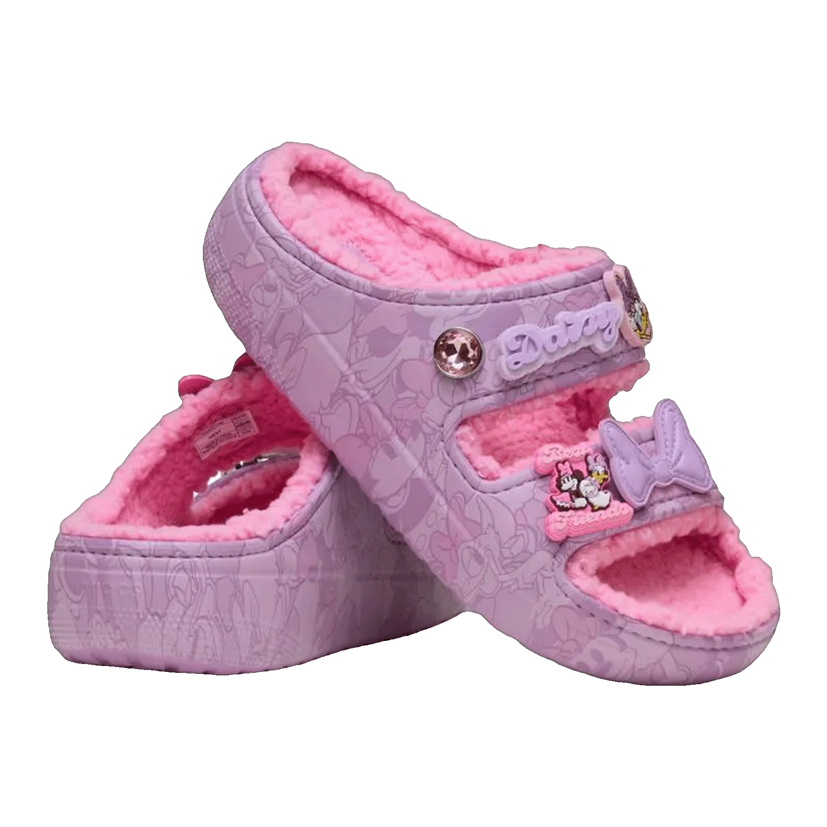 Crocs Classic Cozzzy Sandal Disney Minnie and Daisy Side