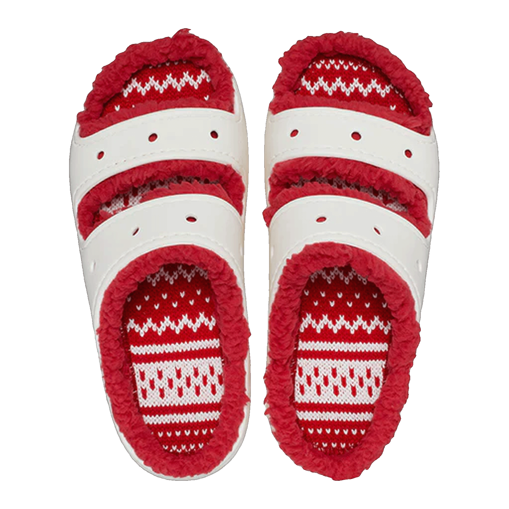 Crocs Classic Cozzzy Sandal Holiday Sweater Oben
