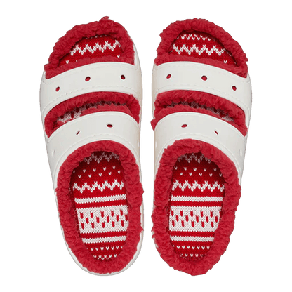 Crocs Classic Cozzzy Sandal Holiday Sweater Oben