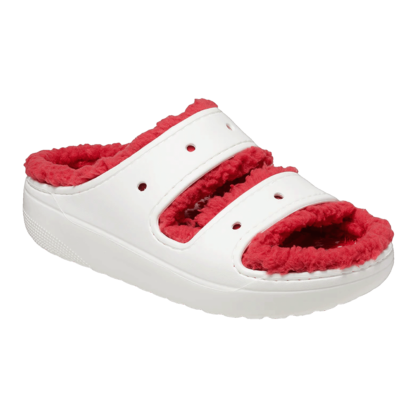 Crocs Classic Cozzzy Sandal Holiday Sweater Side