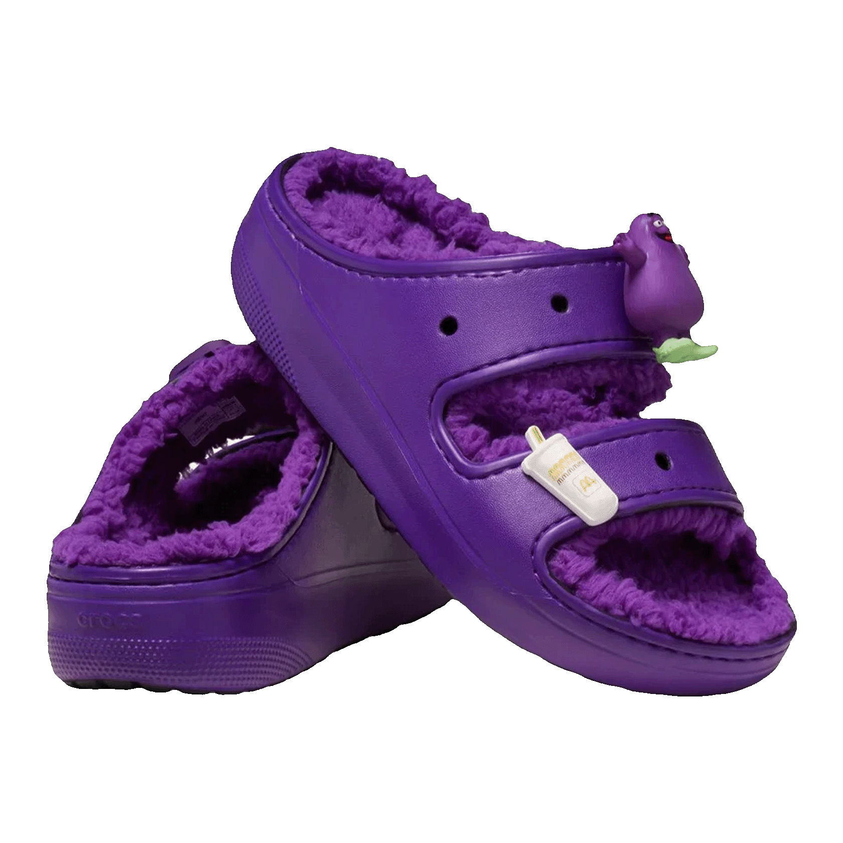 Crocs Classic Cozzzy Sandal McDonald's Grimace Side
