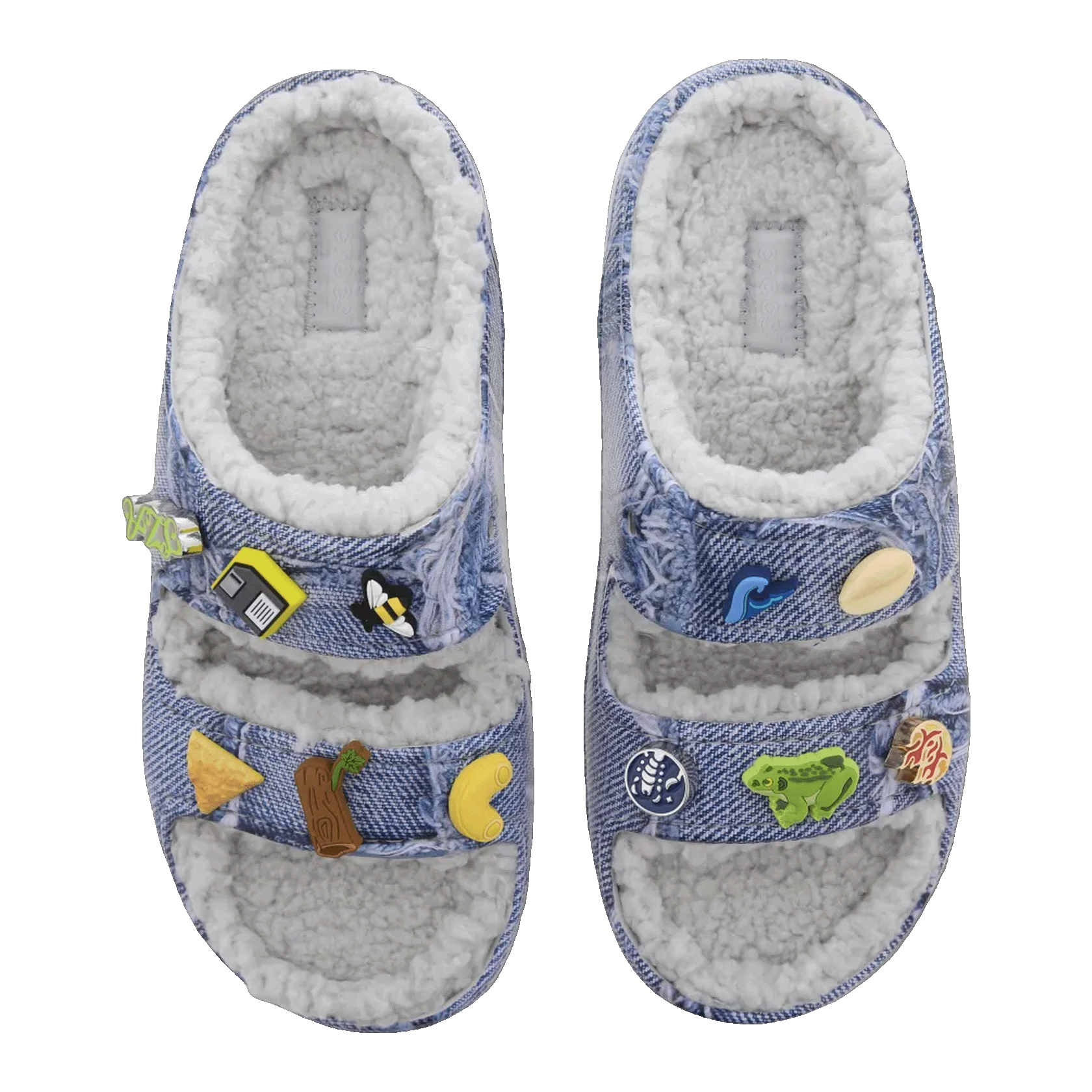 Crocs Classic Cozzzy Sandal SZA Denim Oben