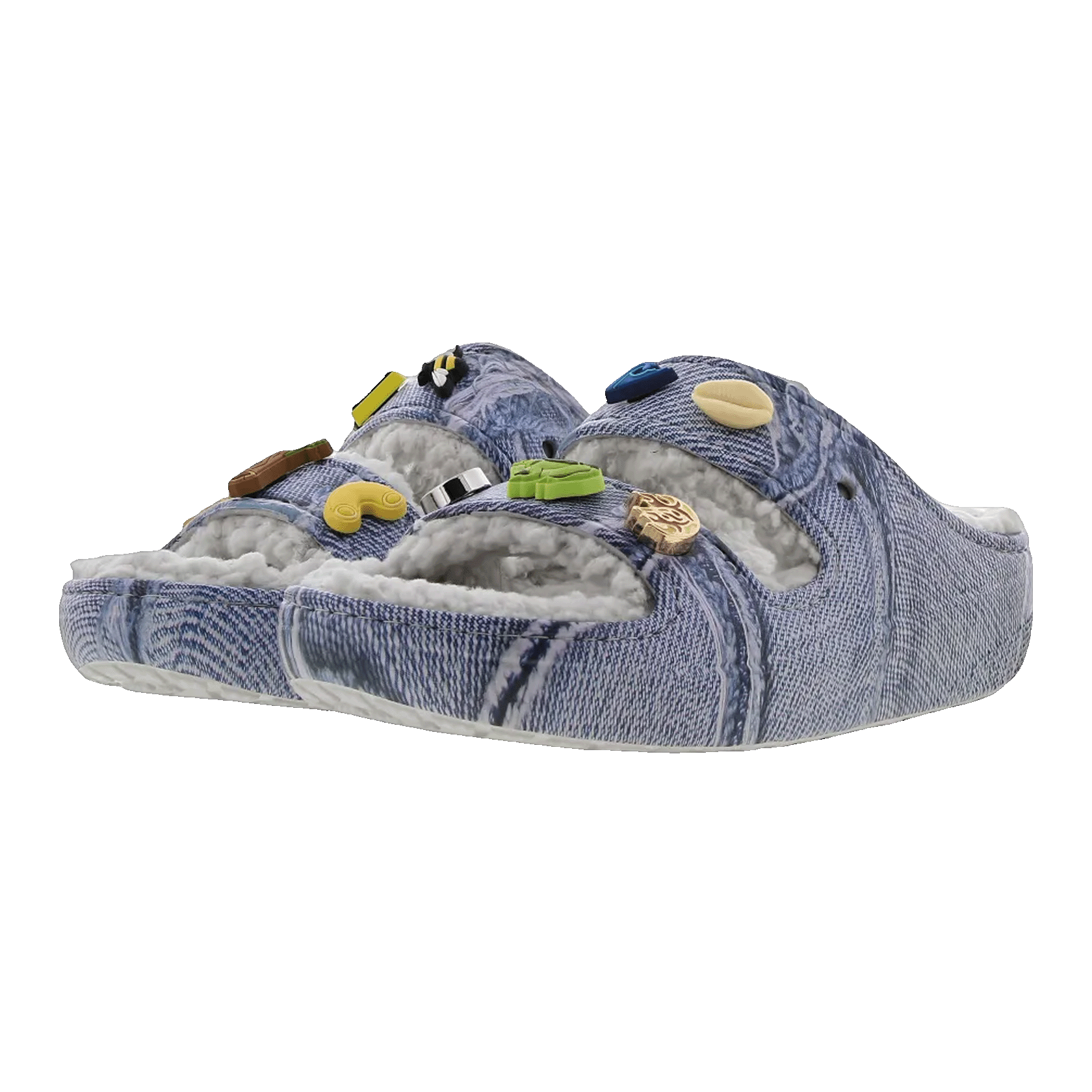 Crocs Classic Cozzzy Sandal SZA Denim Side