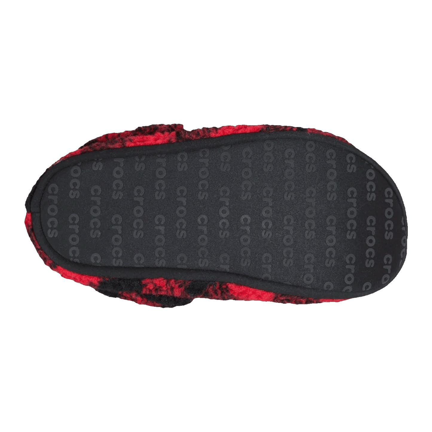 Crocs Classic Cozzzy Slipper Buffalo Check Red Sohle