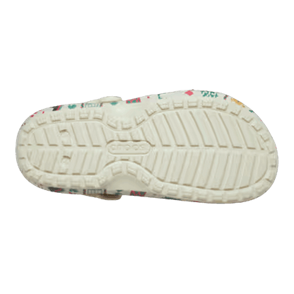 Crocs Classic Lined Clog Fair Isle Bone Sohle