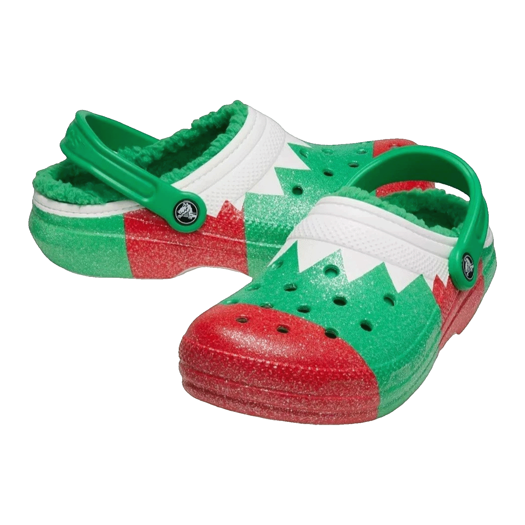 Crocs Classic Lined Clog Holiday Elf Side