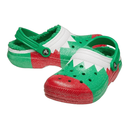 Crocs Classic Lined Clog Holiday Elf Side