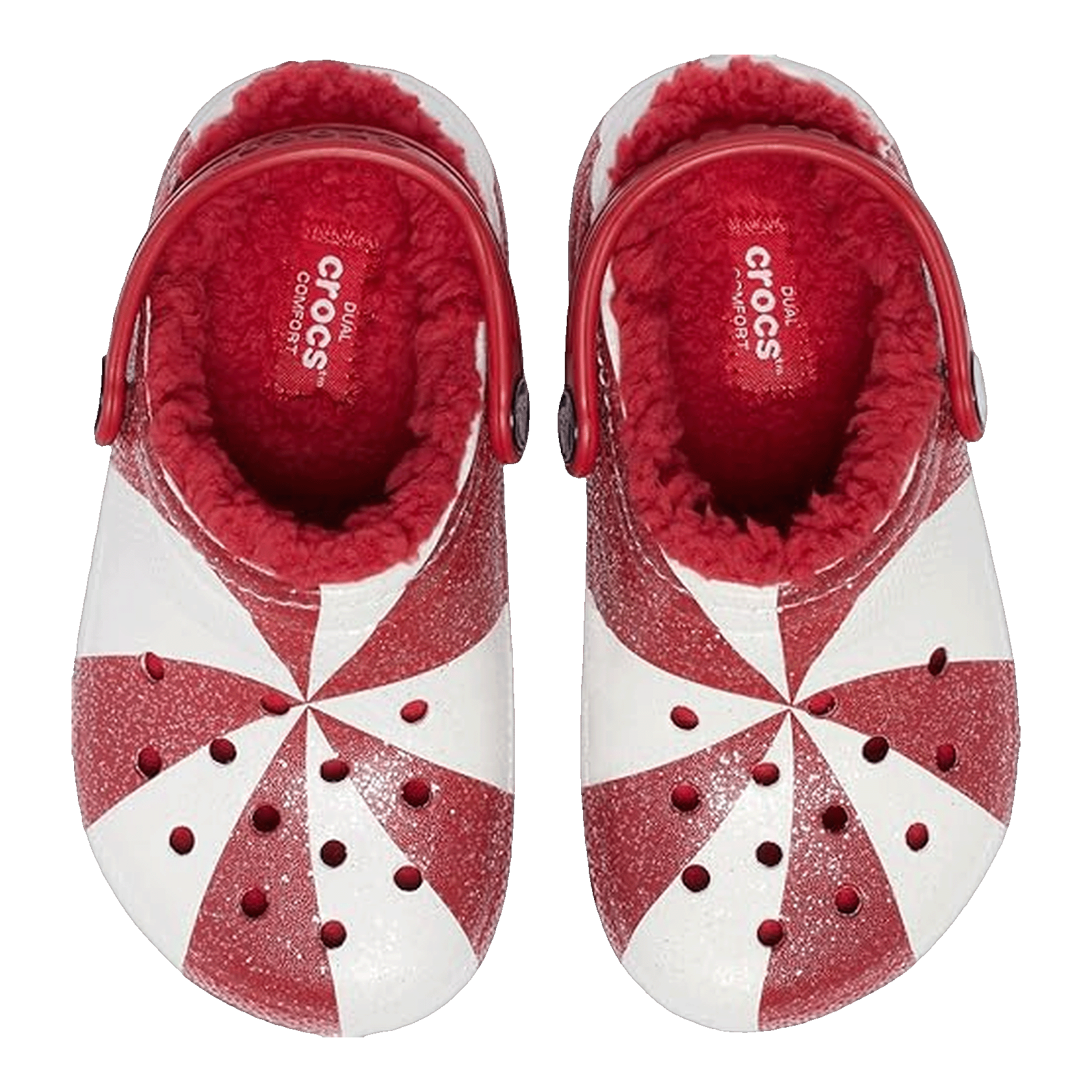 Crocs Classic Lined Clog Holiday Peppermint Oben