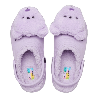 Crocs Classic Lined Clog Lazy Oaf Three Eyed Teddy Oben