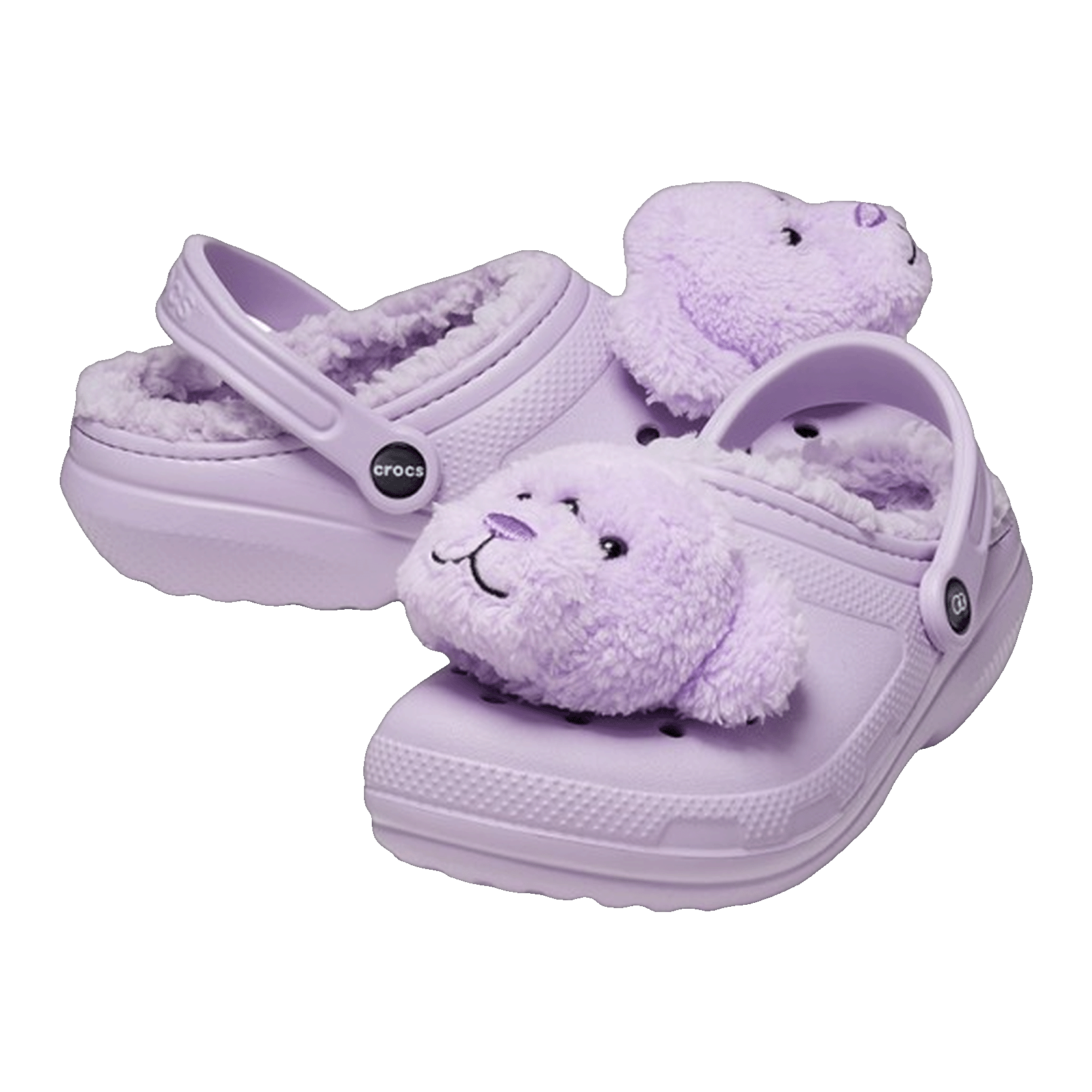 Crocs Classic Lined Clog Lazy Oaf Three Eyed Teddy Side