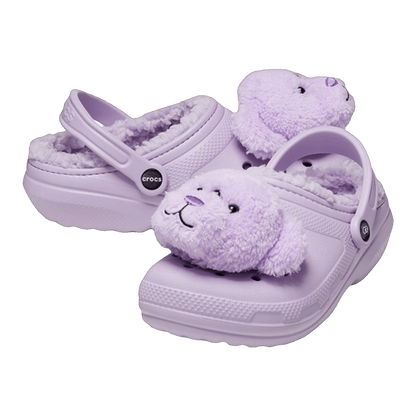 Crocs Classic Lined Clog Lazy Oaf Three Eyed Teddy Side