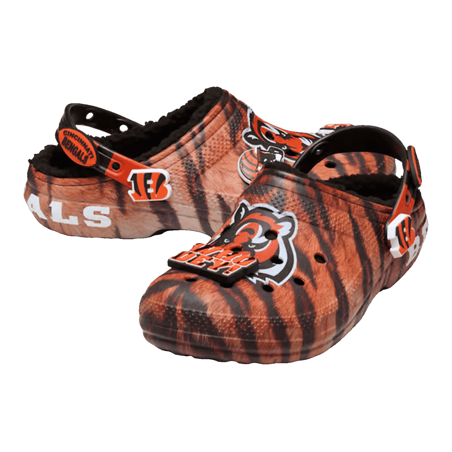 Crocs Classic Lined Clog NFL Cincinnati Bengals Side