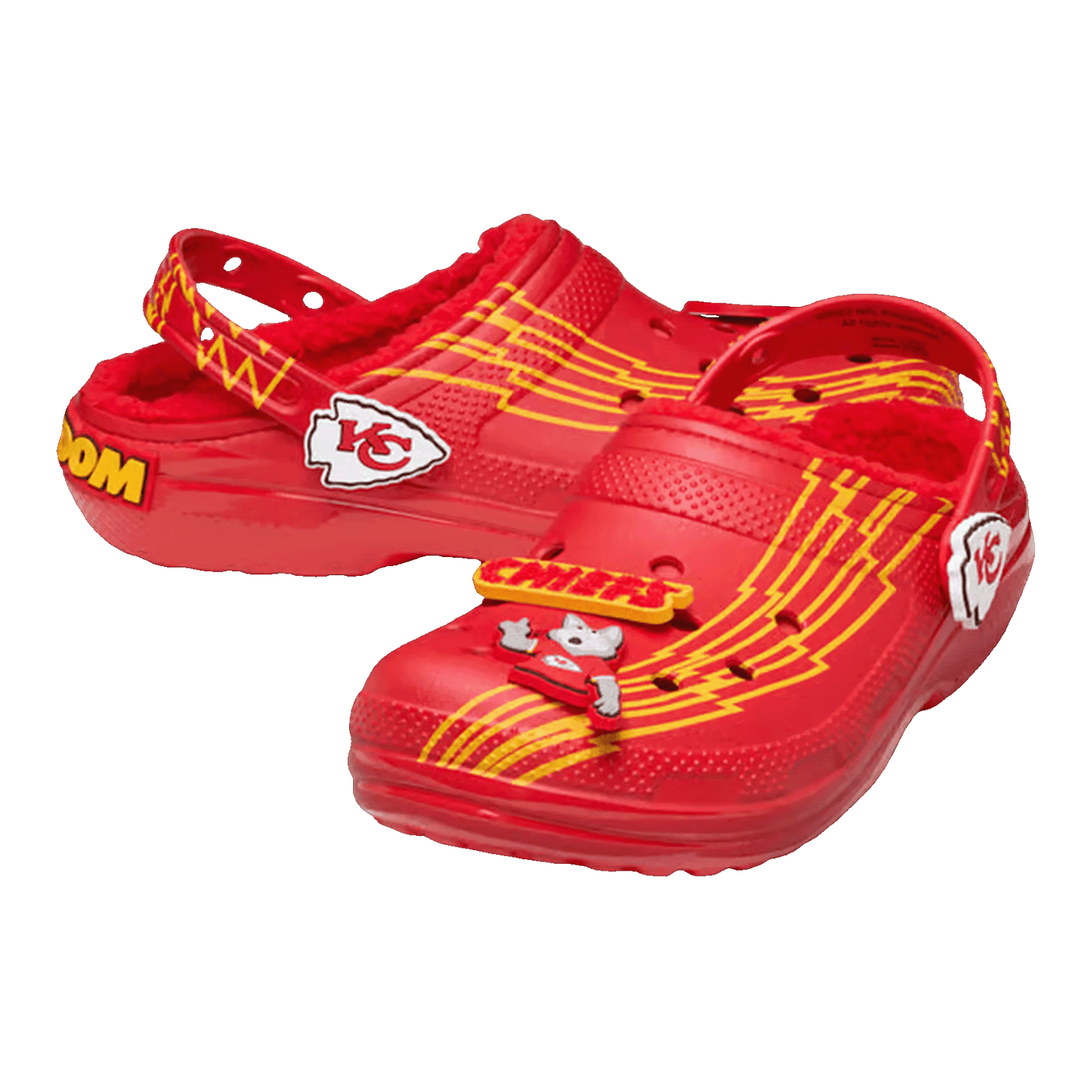 Crocs Classic Lined Clog NFL Kansas City Chiefs Side