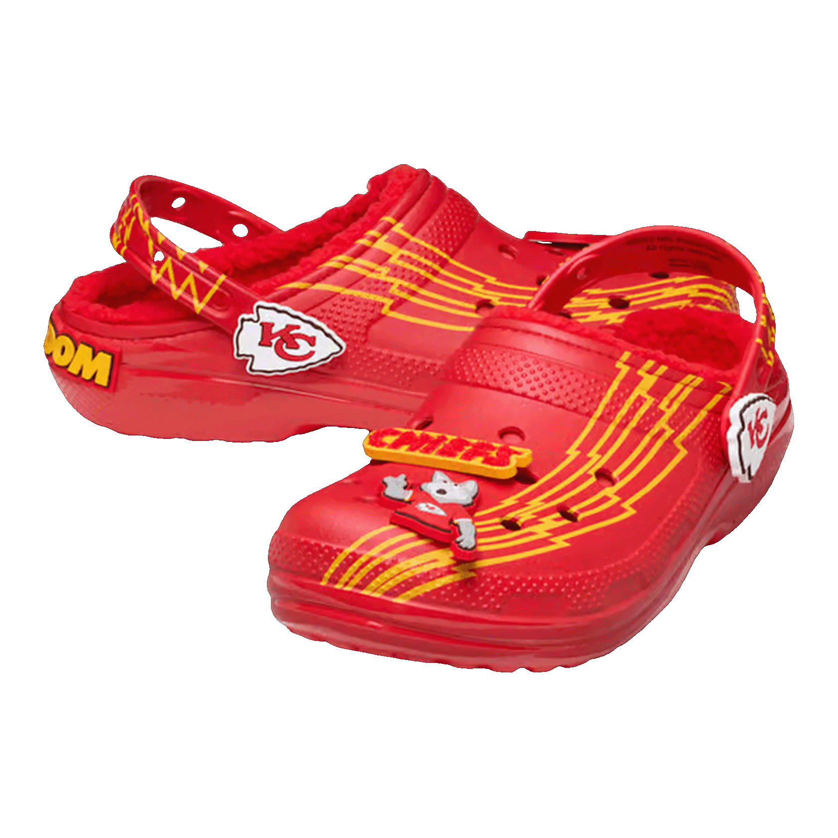 Crocs Classic Lined Clog NFL Kansas City Chiefs Side