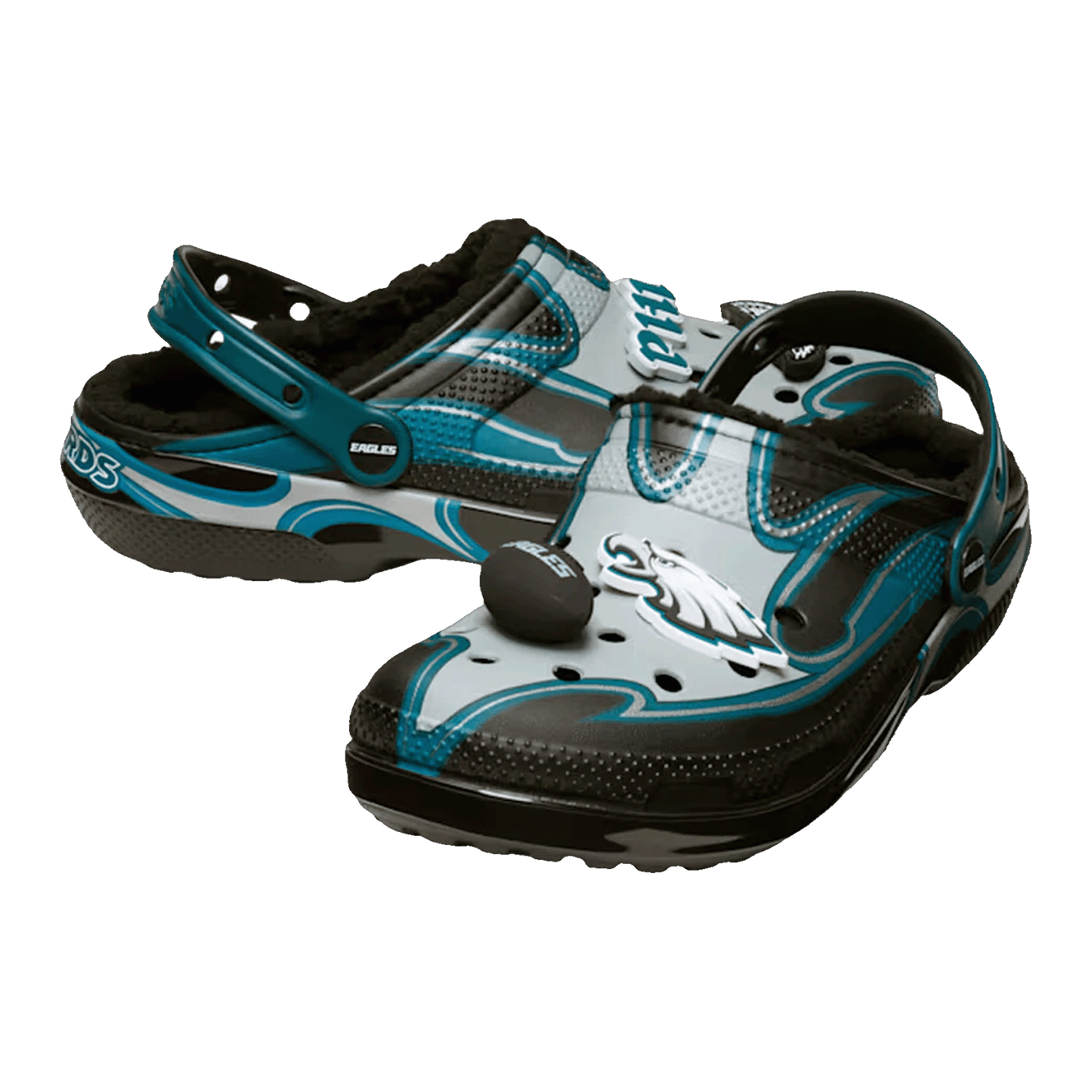 Crocs Classic Lined Clog NFL Philadelphia Eagles Side