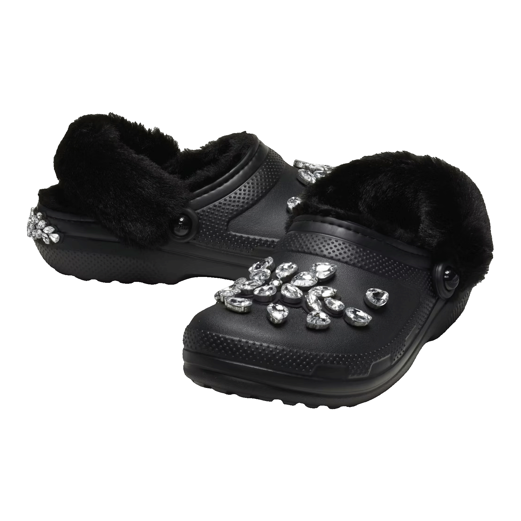 Crocs Classic Lined Clog Simone Rocha Black Side