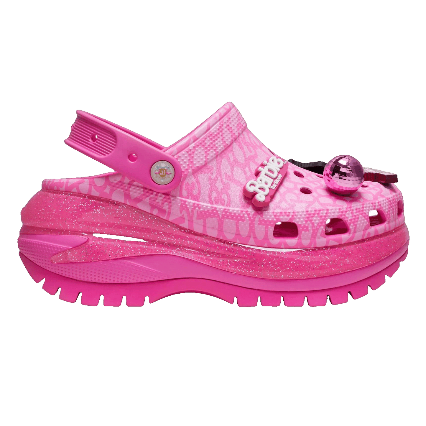 Crocs Classic Mega Crush Clog Barbie The Movie Electric Pink