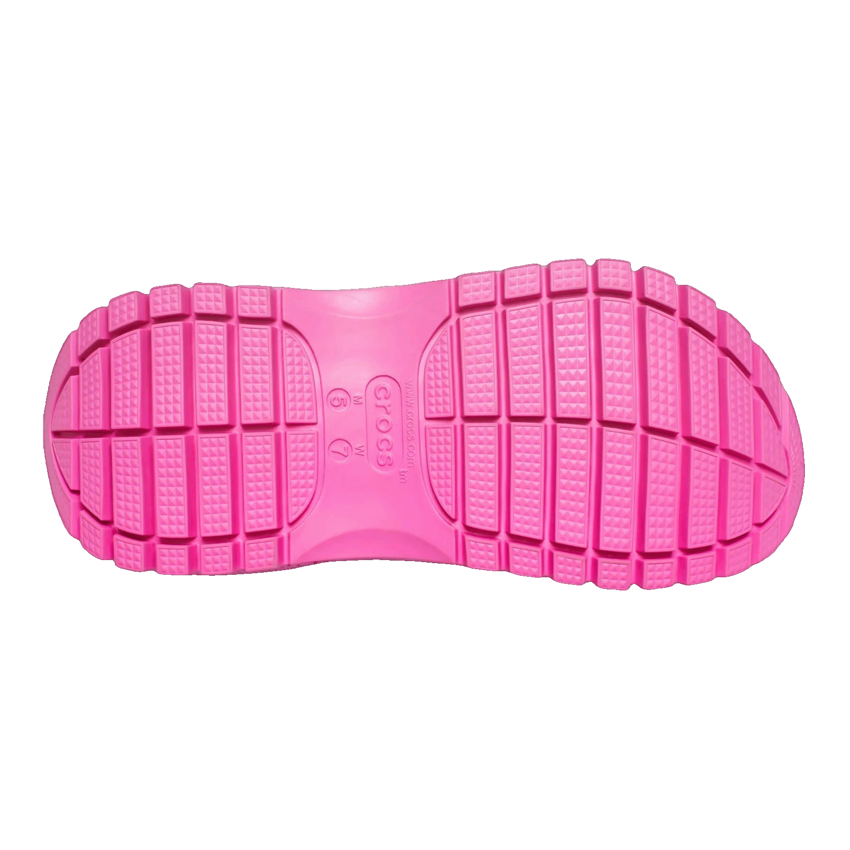 Crocs Classic Mega Crush Clog Barbie The Movie Electric Pink Sohle