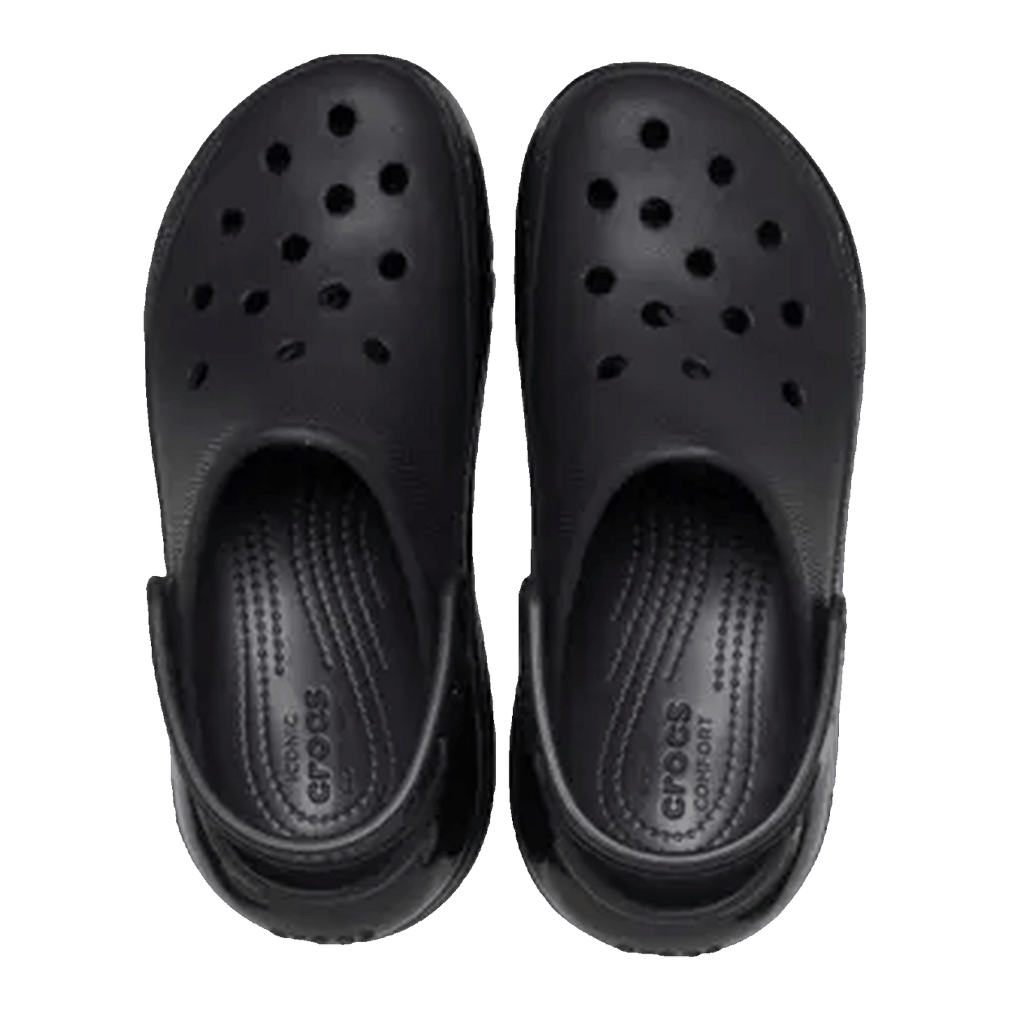 Crocs Classic Mega Crush Clog Black Oben