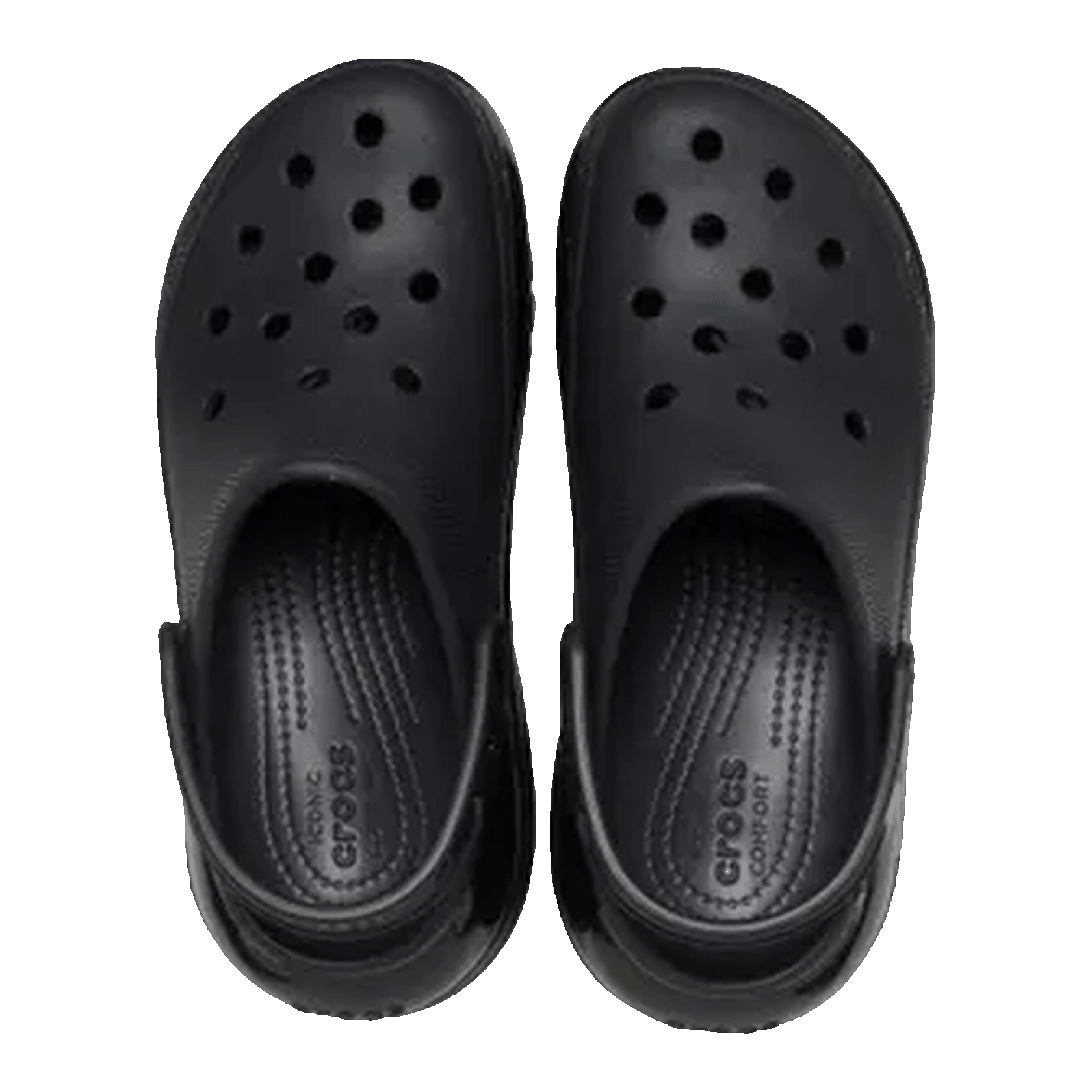 Crocs Classic Mega Crush Clog Black Oben