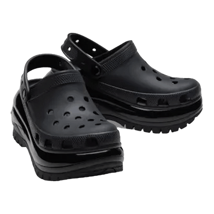 Crocs Classic Mega Crush Clog Black Side