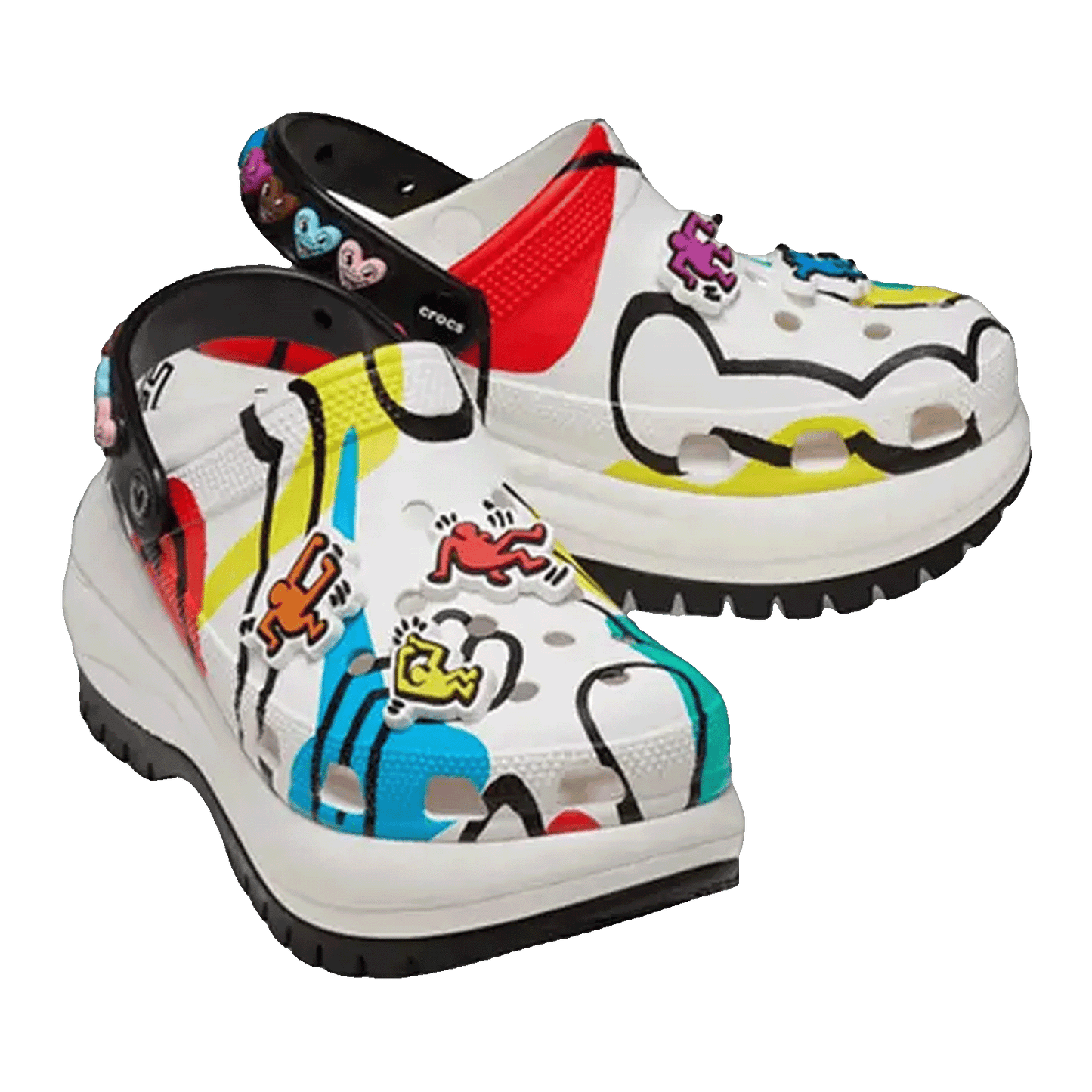 Crocs Classic Mega Crush Clog Keith Haring Side