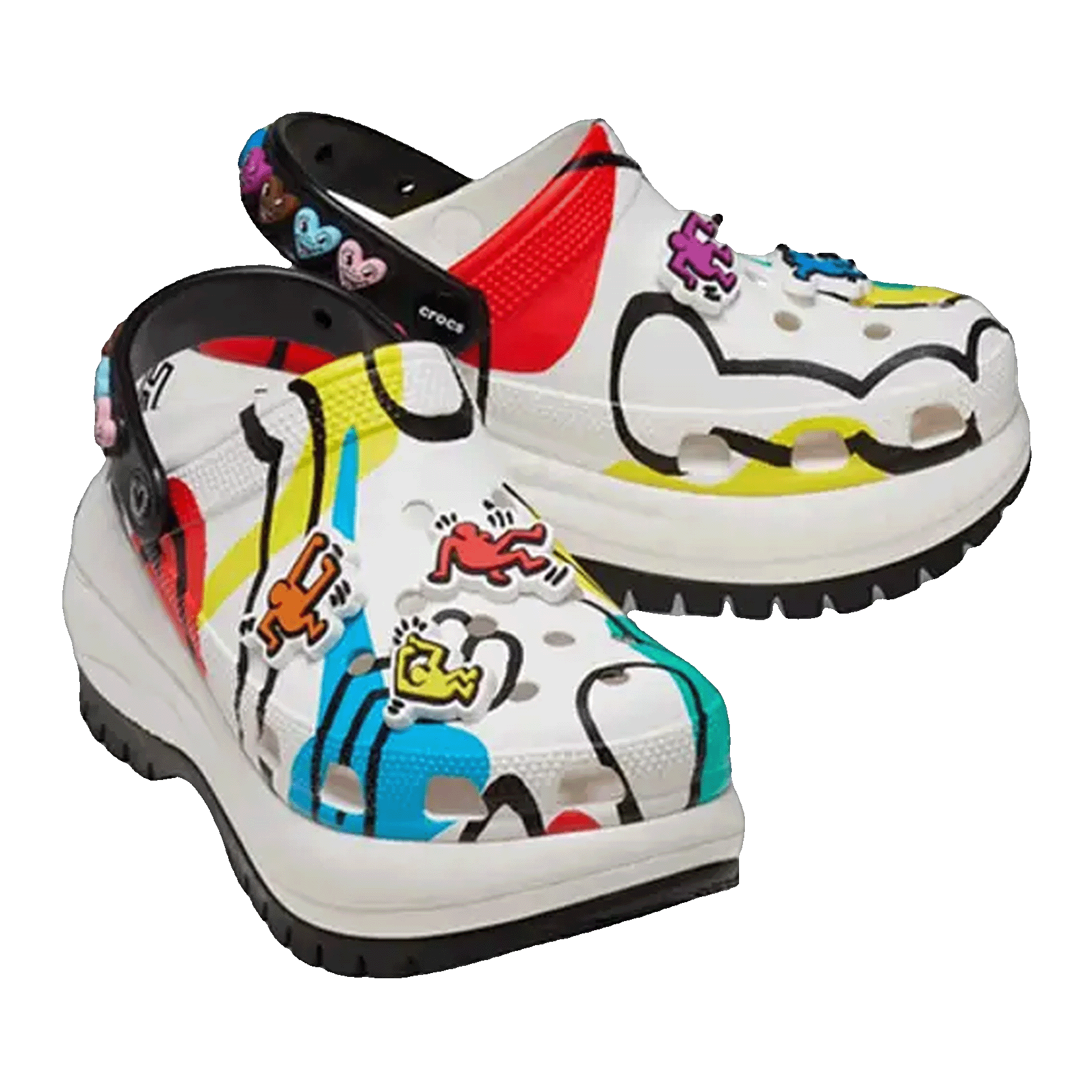 Crocs Classic Mega Crush Clog Keith Haring Side