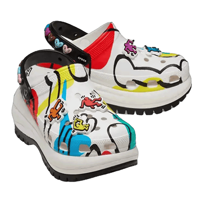 Crocs Classic Mega Crush Clog Keith Haring Side
