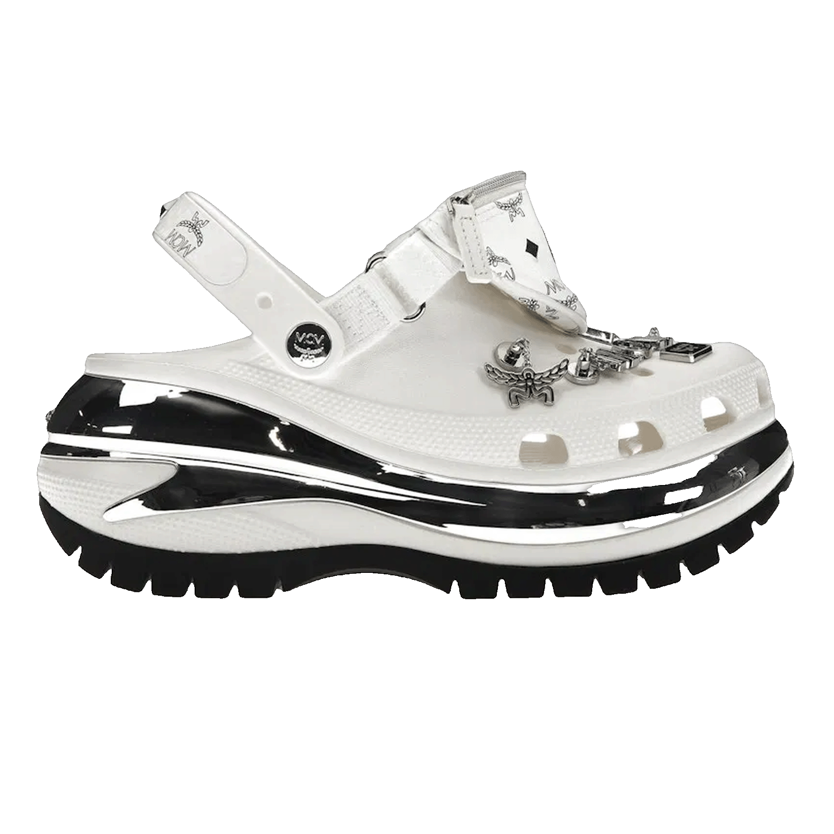 Crocs Classic Mega Crush Clog MCM Belt Bag White
