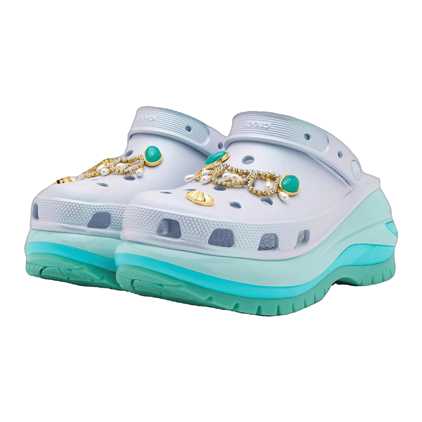 Crocs Classic Mega Crush Clog Sea Friends Side
