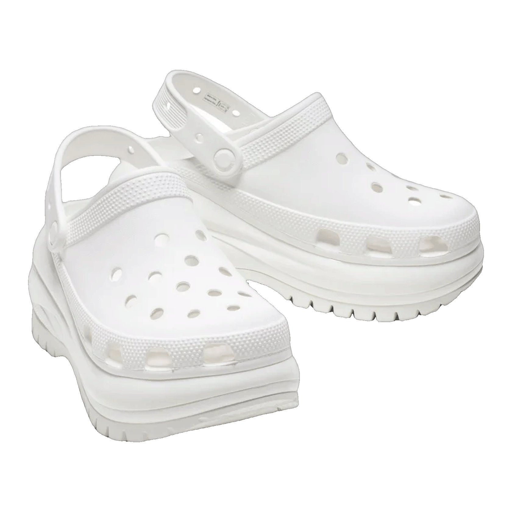 Crocs Classic Mega Crush Clog White Side