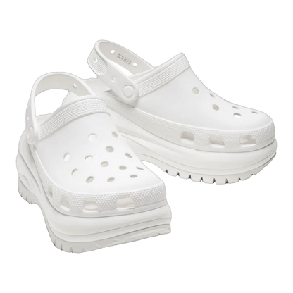 Crocs Classic Mega Crush Clog White Side
